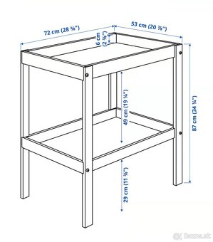 Prebaľovací pult - 2