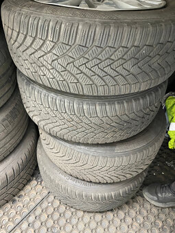 Zimne plechy 4x108 r16 so zimnymi pneu Continetal 205/55 r16 - 2