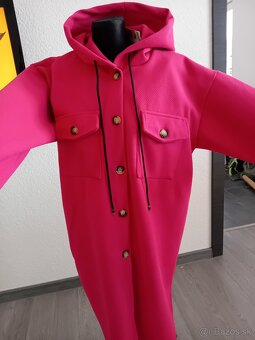 Ružový damsky kabatik - 2