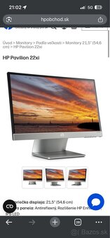 HP Pavilion 22xi 21,5” - 2