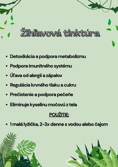 ŽIHĽAVOVÁ TINKTÚRA + ZADARMO MASŤ - 2