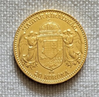 Zlatá uhorská 20 koruna FJI, 1902 kb - 2