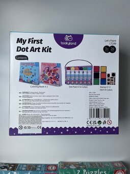 Puzzle detske + kreativna sada My first dot art kit - 2