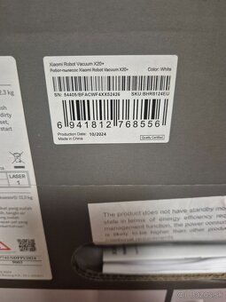 Robotický vysávač Xiaomi Robot Vacuum X20 Pro EU biely - 2