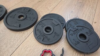 Predám sadu jednoručných činiek - dokopy 28kg - 2