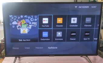 Predám FullHD SMART TV THOMSON  40FD5406 wifi, YouTube 100cm - 2