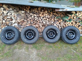 Plechové disky s pneumatikami Kleber 195/65/R 15 zimné - 2