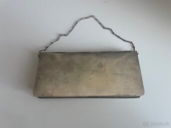 Strieborná bálová kabelka s pavučinovým vzorom 270g - 2