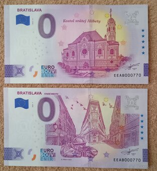 0 euro bankovky 2025 - 2