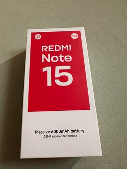 Xiaomi redmi note 15 8/256 - 2