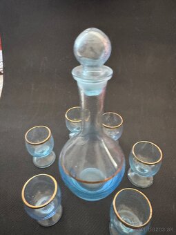 Retro karafa + 6 poharov -12€ - 2