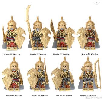 Figúrky pán prsteňov 1 (8ks) typ lego, nové - 2