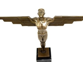 IKARUS - ART DECO BRONZOVÁ SOCHA - 2