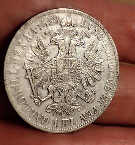 Predám 1Gulden/Florin 1858 B zľava - 2