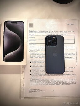 Predám Apple iPhone 15 PRO 128GB, AKO NOVÝ, ZÁRUKA SK - 2