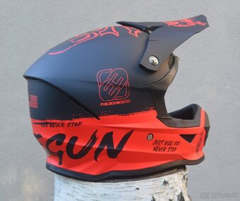 FREEGUN SHOT mx atv helma okuliare červená matná - 2