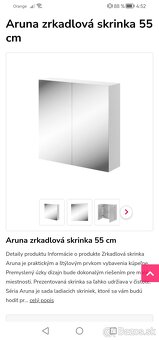 Umývadlo, skrinka pod umývadlo, zrkadlo. - 2