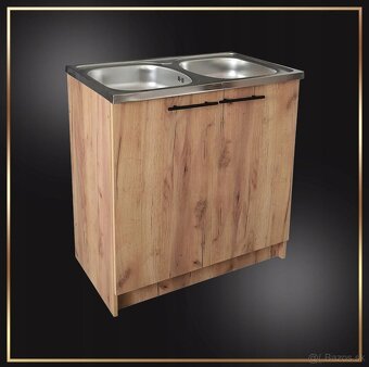 Sada - kuchynská skrinka, dvojdrez, bateria, sifon - 2