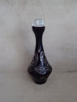 Rubínové sklo karafa - 2