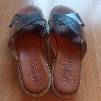 Kožené šľapky Heymo - 2