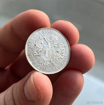 20 grajciar 1852 C - Hlava vlavo - 2