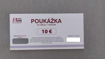 14x 10€ poukážka na nákup do parfumérie FAnn - 2