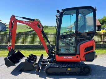 Minibagr Kubota KX019-4 hyd.podvozek, AUX, 3xlžíce - 2
