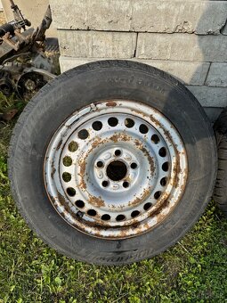 Plechové disky 5x108 R15 + pneu - 2