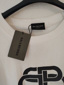 Balenciaga tričko biele L - 2