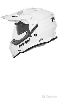 Enduro prilba NOX N 312 perletovo biela č.M - 2