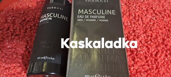 Pánsky set MASCULINE FARMASI 100ml parfum + masáž.olej - 2