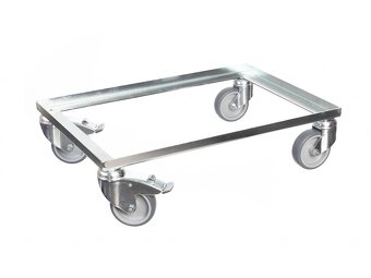 Predáme Vozíky na bedničky z nerezu. - 2