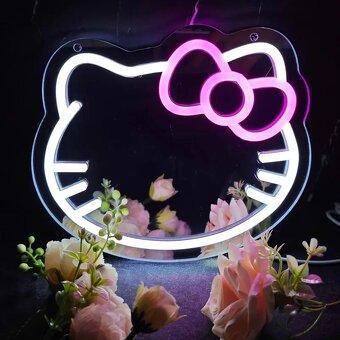 Neónové Zrkadlo na Make-up Sanrio Hello Kitty - nové - 2