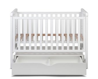 Kvalitná Yappy KidsMove Swing 120x60 White postieľka - 2