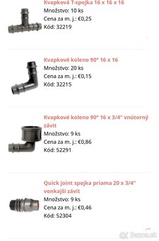 Predam kvapkovu zavlahu - 2