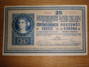 25 korún z roku 1918 - 2