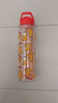fľaša plastová Carfield na vodu 1L -detský motív -nová - 2