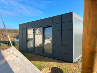 Obytny kancelársky kontajner D18 antracit - 2