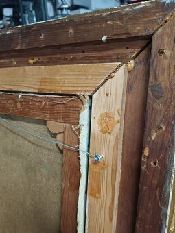 Starý obraz olej na plátne - 2