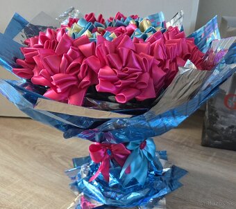 Saténová kytica - 2