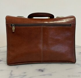 talianska vintage kožená taška TOSCANINO - nová cena - 2