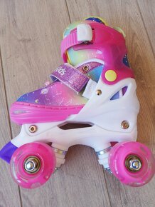 Detské kolieskové korčule pink - 2