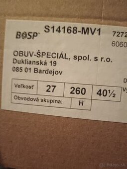 OBUV ŠPECIÁL BOSP - 2