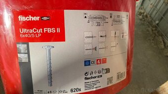 Nové vruty do betonu Fischer 563924 UltraCut FBS II 6x40/5 L - 2