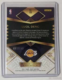 Kartičky NBA - podpisovky - 2