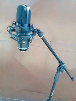 Nový kondenzátorový mikrofón + stojan - 2