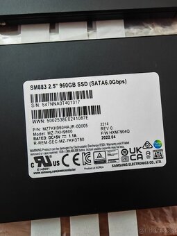 Samsung enterprise SM883 2.5SATA 960GB - 2