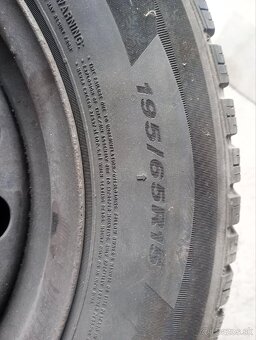 Predám zimné pneumatiky 195/65. R15 - 2