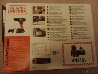 Predám aku vŕtačku Black&Decker - 2