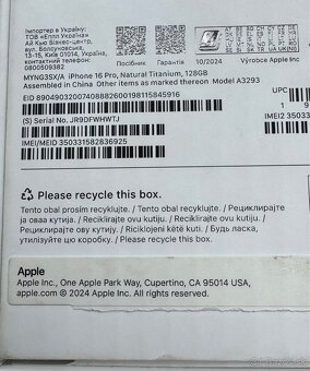 iPhone 16 PRO 128GB natural titanium - 2